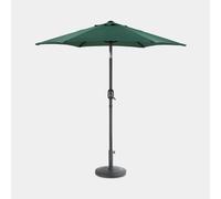 Dark Green 2m Steel Garden Parasol & Base Set (12kg)