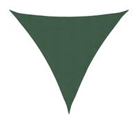 vidaXL Sunshade Sail Oxford Fabric Triangular 3.6x3.6x3.6 m Dark Green, Green