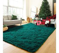 (Dark green, 40cm*60cm) Thick and anti-slip tie-dyed silk and wool carpet for the living room, and carpet for the bedroom and study