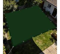 Dark Green 4x6m UV Block Square Shade Sail with Eyelets & Free Rope - Ideal for Backyard, Patio, Deck, Pool, Camping, Sun Protection & Outdoor Living