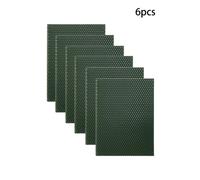 (dark green) 6pcs 15*20cm Color Beeswax Sheet Candle Roll Handmade Smokeless Candle Making Honeycomb Wax Slice Parent-child Activity Material