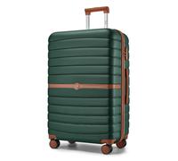 Kono Hard Shell Suitcase: 28 Large Check-In/Dark Green and Brown
