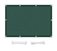 Dark Green Awning 3.2 x 3.4m - 95% UV Block 98% Shading Rate Breathable Patio Sail with Fixing Kit for Garden Backyard Outdoor Sunshade Canopy