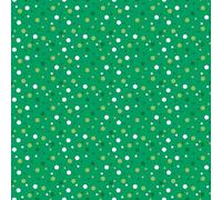 Dark Green Background White Colourful Confetti Pattern Print White Chocolate Transfer Sheet A4 Size