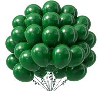 Dark Green Balloons, 100pcs 12 Inch Emerald Green Latex Balloons for Party | Perfect for Wedding, Christmas, Baby Shower, Jungle Safari, Graduation, Autumn & Elegant Woodland Themed Decorations