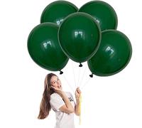 Dark Green Balloons 18 inch Large Balloon,5pcs Big Balloon Green Thick Natural Latex Balloon,Party Balloons for Kids,Helium Balloons for Baby Shower Wedding Anniversary Festival Birthday Party Decors