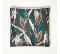 (Dark Green) Botanical Leaf Cushion, 45 x 45cm