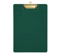 Dark Green Clipboards, Acrylic Clipboard for Kids,Artists,Students, A4 Letter Size 12.5 x 9 Inches-Gold Clip