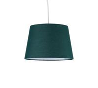 Dark Green Cotton 23cm Tapered Cylinder Pendant or Lamp Shade