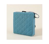 (Dark green (cotton gauze checkered cushion), 32*32*8) Children's heightened seat cushion baby dining chair cushion thickened dining chair seat cushion