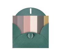 Dark Green Envelope Greeting Cards With Unique A Warm And Rustic Colour Scheme Pattern For Write Down Your Blessings For Various Holidays