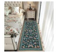 Dark green Extra Long Hallway Runner Rug 80x120cm, Washable Kitchen Carpet Runner Non Slip Stair Area Rug, Narrow Hallways Carpet Runner Front Door Mat, Durable Anti-slip Indoor Floor Mat