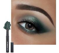 Dark Green Eyeshadow Stick, Gothic Smokey Color Eye Shadow Pencil, Balck Metallic Glitter Eyeshadows Crayon, Creamy Pearlescent Highlight Pen, Smooth Eyeliner Gifts for Women