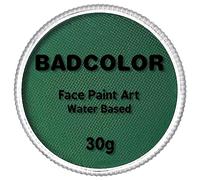 Dark Green Face Body Paint(30gm), Water Activated Face Painting Kit for Kids & Adults Party, Halloween Facepaint SFX Makeup Kit for Monster Witch Orcs Hulk Hunting Camo Costumes Cosplay