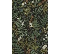 Dark Green Fern Botanical Shelf Liner Contact Paper Self Adhesive Vinyl Botanical Drawer Liner Wall Paper for Kitchen Cabinets Dresser Dollhouse Walls Arts Crafts Decal 17.5X117 Inches