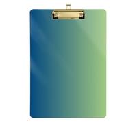 Dark Green Gradient Clipboard Hook Transparent For Teacher Wallet Storage Box Size 9 x 12