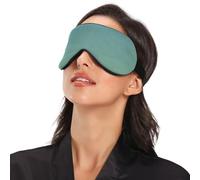 Dark Green Gradient Travel Essential Side Sleeper Eyes Cover with Elastic Adjustable Band Blackout with Adjustable Strap Side Sleeper Eyes Cover Travel Home Nap Rest