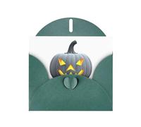 Dark Green Greeting Card YYHWHJDE Long live the day pumpkin lantern Picture Perfect for Valentine's Day, Wedding Anniversary & Party Invitations