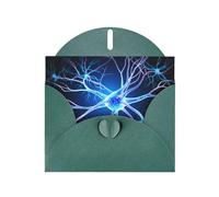 Dark Green Greeting Card YYHWHJDE Neuron extensions Picture Perfect for Valentine's Day, Wedding Anniversary & Party Invitations