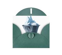 Dark Green Greeting Card YYHWHJDE The tip of the iceberg Picture Perfect for Valentine's Day, Wedding Anniversary & Party Invitations