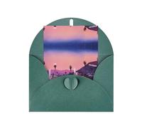 Dark Green Greeting Cards with Envelopes - The Old Hollywood Print Blank Note Cards, Perfect for Birthday, Wedding, Anniversary