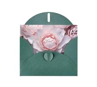 Dark Green Holiday greeting check blank card and pearl beautiful blank note block VVXBHGR Flower Texture Pattern