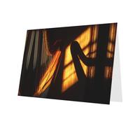 Dark Green Holiday greeting check blank card and pearl beautiful blank note block VVXBHGR Strings Light and Shadow Pattern