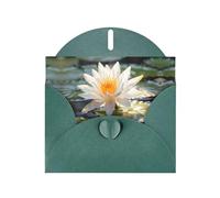 Dark Green Holiday greeting check blank card and pearl beautiful blank note block VVXBHGR Thailand's national flower Pattern