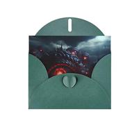 Dark Green Holiday greeting check blank card and pearl beautiful blank note block VVXBHGR The Devil's Eye. Pattern