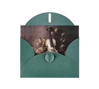 Dark Green Holiday greeting check blank card and pearl beautiful blank note block VVXBHGR Violin on a branch Pattern