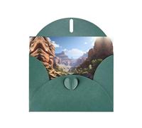 Dark Green JKIEGOQ Grand Canyon Prints Greeting Card 4 x 6 in for Christmas, Valentine's Day, Wedding, Party Invitation Cards