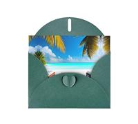 Dark Green JKIEGOQ Maldives Holidays Prints Greeting Card 4 x 6 in for Christmas, Valentine's Day, Wedding, Party Invitation Cards