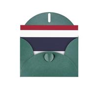 Dark Green JKIEGOQ Thailand Flag Prints Greeting Card 4 x 6 in for Christmas, Valentine's Day, Wedding, Party Invitation Cards