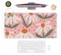 Dark Green Leaves Desk Pad Mouse Mats for Desk Non-Slip Gaming Mouse Pads 80 X 30 cm Large Mousemat Office Decor Work from Home Gifts Mousepad Large for Office Home Computer Laptop