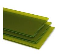 Dark Green Lime Zest Frost Matt Cast Acrylic Sheet Panel Plastic Material Cut to Size Perspex 6T9A (A4-210mm x 297mm, 3)