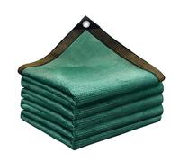 Dark Green Mesh Cloth 390 x 465 cm - Tear Resistant, UV Protected, Wind Permeable with Grommets for Greenhouse, Garden, Patio Covering, Durable Outdoor Fabric