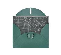 Dark Green MJHKXLJ Math Geometry Geek Calculus Prints Pearlized Greeting Card - Envelope Included - Perfect for Christmas, Birthdays, Valentines, Weddings, and More