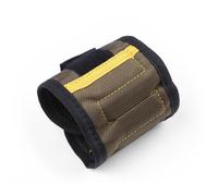 (Dark Green) Multi-functional Magnetic Wristband Small Parts Adsorption Tools Nails Drill Bits Holder Repair
