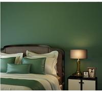 Dark Green Non-Woven Wallpaper 0.53m x 9.5m 3D Modern Minimalist Solid Color Wallpaper Plain Color Wallpaper Roll for Living Room Bedroom Tv Background