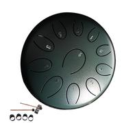 Dark Green Outdoor Steel Tongue Drum 11-tone 6-inch Rain Drum Drum Rain Chime Waterproof Garden Rain Drum Steel Tongue Drum Rain Music With Bag Mallets Chakras Drum For Rain