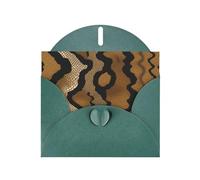 Dark Green Pearlescent Paper Holiday Cards 4"x6" YYHHAOFA Big Snake Skin Pattern Greeting Cards for Christmas, Birthday, Wedding Anniversary & Party Invitations