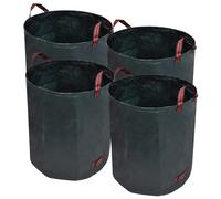 Dark Green Polyethylene Garden Waste Bags 4pcs 272L Heavy Duty 150g/sqm Hoop Rim