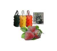 (Dark green) Potato and strawberry planting bags for growing potatoes, outdoor vertical garden, open hanging vegetable grow bag