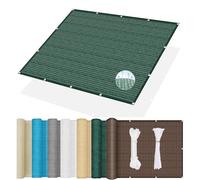 Dark Green Rectangular Sail Tent 2.4x3.5m UV Protection Breathable Sun Shade with Eyelets & Rope for Garden Balcony Pool Outdoor Canopy Cover