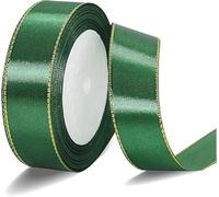 Dark Green Satin Ribbon - 22m, 20mm Wide, Perfect for Gift Wrapping, Christmas, Wedding & Crafting