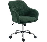 Dark Green Snow Flannel Vanity Chair Tub Back