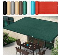 Dark Green Sun e Sail 400x500cm - Waterproof, UV Protect, Wind-Resint Canopy for Balconies, Pools, Gardens, and Patios - Perfect for Plants and Outdoor Spaces