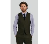 Dark Green Twill Waistcoat Dobell Dark Green XL