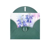 Dark Green WHJSHOP lily of the valley Prints Greeting Card - High-End Pearlescent Paper Double Sided Pearl Effect Love Buckle Pearl Paper Envelope