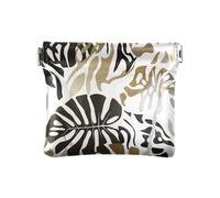 Dark Green Wildflower Daisies Coin Purses Coin Card Wallet Pouch, Travel Storage for Cosmetics, Headphones, Jewelry, Leaves Giraffe Spots, One Size, Leaves Giraffe Spots